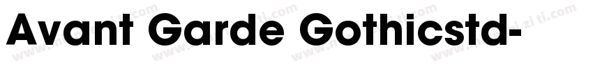 Avant Garde Gothicstd字体转换